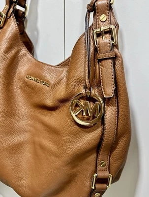 Michael Kors Bedford Long Shoulder Camel Brown Leather Tote Bag RRP £325 - Image 1 of 4
