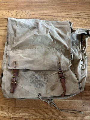 Винтажный рюкзак для кемпинга бойскаутов BSA 574 Yucca Pack - холщовая сумка эпохи 40-х 50-х годов - Изображение 1 из 4