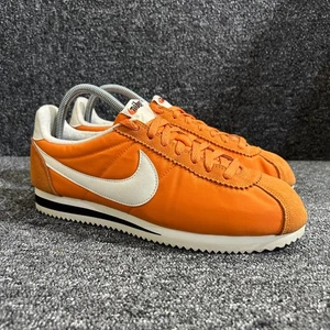 Nike Cortez Trainers Mens UK 7 Clay Orange Nylon OG Sneakers - Picture 1 of 13