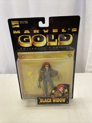 Figura de acción Marvel Gold Black Widow 1998 5 pulgadas, ¡nueva! Foto 1 de 4