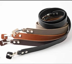 Genuine Leather Camera Strap Neck Shoulder Handmade 118cm Quick Releise Snap-on - Picture 1 of 32
