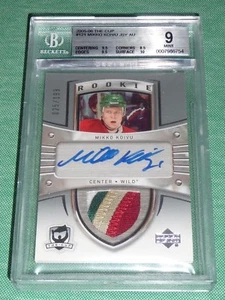 2005-06 The Cup Mikko Koivu Auto 4CLR Patch 25/199 BGS 9 AUTO 10 MINT RC Rookie - Picture 1 of 2