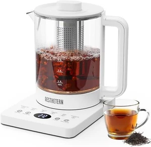 1.5 L Glass Electric Kettle with Tea Infuser, Temperature Control, Electric Tea - Picture 1 of 7