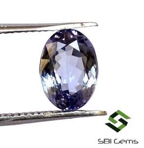 Zertifizierter natürlicher Tansanit Ovalschliff 7,75x5,75 mm 1,41 kt glänzende lose Edelsteine - Bild 1 von 4