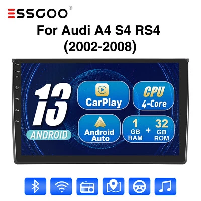 Android 13 Auto 32G Carplay Autoradio GPS NAV Für Audi A4 8E 8H B6 B7 2000-2009 - Bild 1 von 4