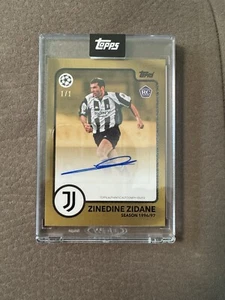 Topps Champions League The Lost Rookie Zinedine Zidane Juventus Auto 1/1 - Bild 1 von 2