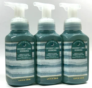 NEW 3 BATH & BODY WORKS COCONUT LIME VERBENA FOAMING HAND SOAP 8.75 FL OZ - Picture 1 of 3