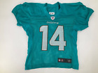 #14 MIAMI DOLPHINS GAME USED AQUA NIKE PRACTICE JERSEY SIZE- 48