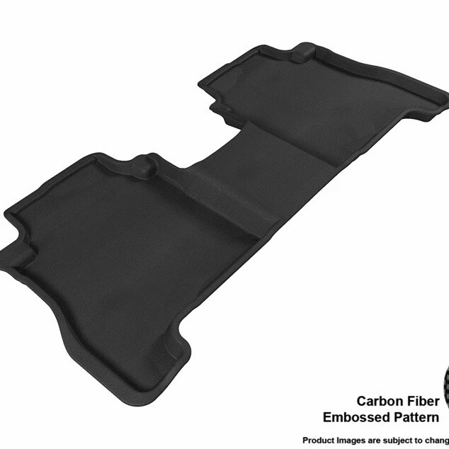 3D MAXpider  Black 2nd Row 1 Piece Floor Liner for Hyundai Santa Fe - Image 1 of 4