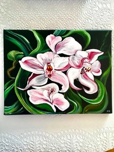 GENUINE PAINTING Home decor. NORWAY . NO PRINTS . CANVAS , AKRYLIC. - Picture 1 of 2