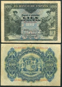 España 100 pesetas 1906 serie A MBC - Bild 1 von 1