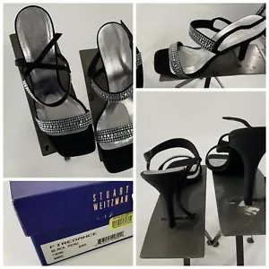 Stuart Weitzman Firedance Pumps Heels Sz 7 Black Worn Once Spain YGI D2S-70 - Picture 1 of 11