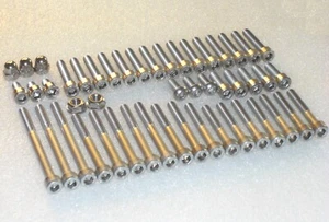 Suzuki GS450E 80-89 GS500E 89-02 GS500F 04-09 Motor Edelstahl Innensechskantschrauben 48 Stück - Bild 1 von 6