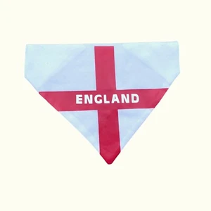England World Cup Football Dog Bandana St George Flag Slip on Collar Neck Tie - Picture 1 of 12