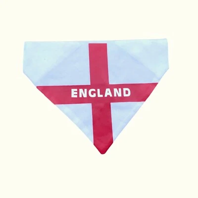 England World Cup Football Dog Bandana St George Flag Slip on Collar Neck Tie