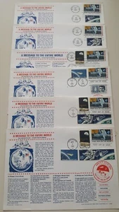 #C76 set of 6 Kurt Schoen Apollo 11 FDC's - RARE 6.5" x 9.5" covers - Picture 1 of 6