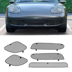 Front Bumper Grille Mesh Screens Protection Insert Set for Boxster 986 1997-2002 - Picture 1 of 13