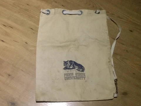 Vintage Penn State University  Gym Book Bag Cover