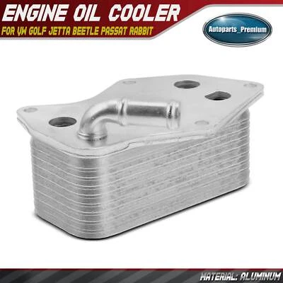 Enfriador de aceite de motor para Volkswagen Golf 10-14 Jetta Beetle Passat Rabbit 2,0 L 2,5 L Foto 1 de 4
