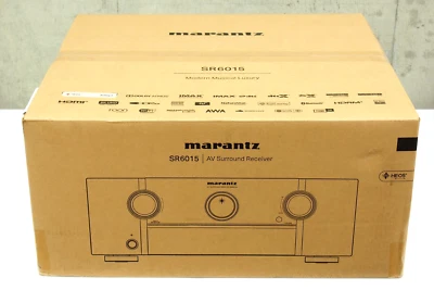 In Stock MARANTZ SR6015 8K AV RECEIVER WITH 3D AUDIO HEOS 100V New JAPAN F/S - Image 1 of 4