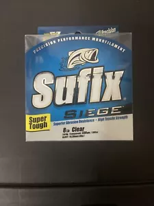 Sufix Siege Clear Monofilament Fishing Line for Bass & Crappie 8 Pound Test Mono - Picture 1 of 2