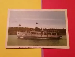 SELTENE ALTE POSTKARTE 1920-30er Jahre "AUSFLUGSBOOT - KENORA, ONTARIO KANADA" - Bild 1 von 1