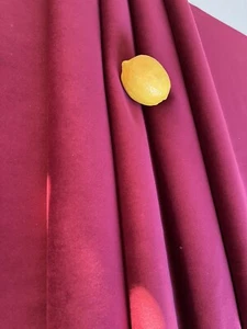 Raspberry Pink Fabric Velvet Upholstery Per Mtr Fire Proofed Heavy Soft Durable - Picture 1 of 5