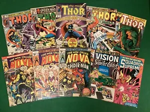 Bronze/Copper Age Comic Book Lot of 10, Featuring The Mighty Thor, Nova + Others - Picture 1 of 24