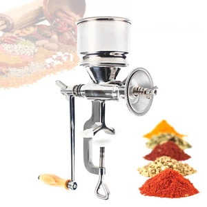 Manual Grain Mill Stainless Steel Hand Crank Wheat Bean Corn Grinding Machine - Picture 1 of 10