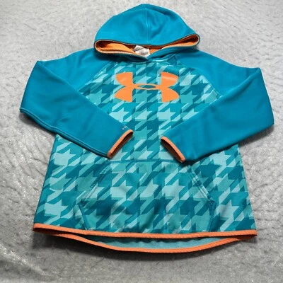 Under Armour UA Storm ColdGear Sudadera con Capucha Azul Naranja Niñas Talla Grande L Foto 1 de 4