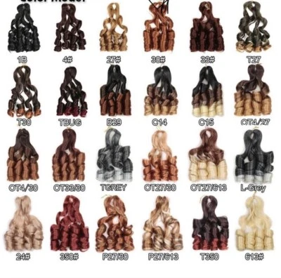 Luxury Human Hair Curly French Braids Hair Extensions. 3 Packs In 1 Bundle. - Image 1 of 2