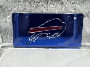 Buffalo Bills NFL Blue Reflective Lasercut License Plate Wincraft - Picture 1 of 1