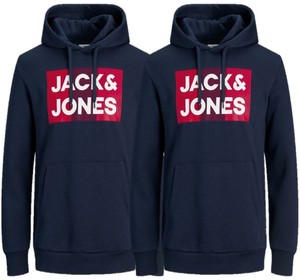 jack and jones navy moletom com capuz