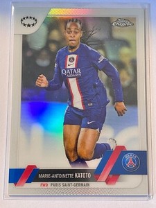 Marie-Antoinette Katoto 2022-23 Topps Chrome UEFA UWCL Women's Refractor PSG #9