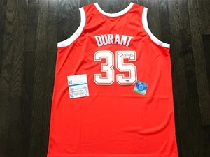 KEVIN DURANT Texas College Signed Autographed NBA NEW Dry-Fit Jersey W/COA - Picture 1 of 14