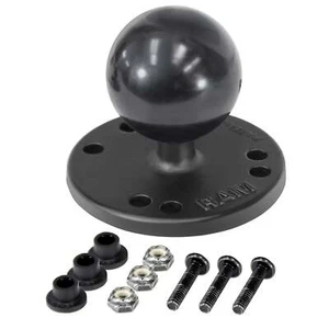 RAM Mount 2.5" Round Adapter Base with 1.5" Ball for Raymarine Dragonfly Sonar - Picture 1 of 3