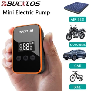 BUCKLOS 150PSI Bicycle Mini Electric Air Pump Tyre Inflator USB Charge 2000mAH - Picture 1 of 8