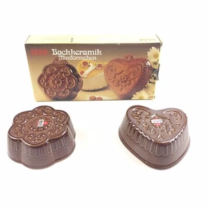Rastal Backkeramik Baking Dishes - Heart & Flower - Made In Germany - Picture 1 of 6