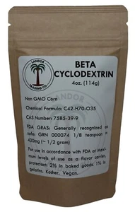Beta Cyclodextrin Powder - 4 Ounces (114 grams) - Picture 1 of 5