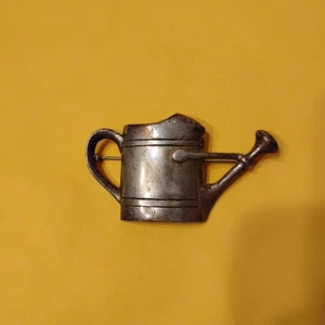 Vintage H&H DeMatteo Sterling Silber Gießkanne Brosche Anstecknadel - Bild 1 von 6