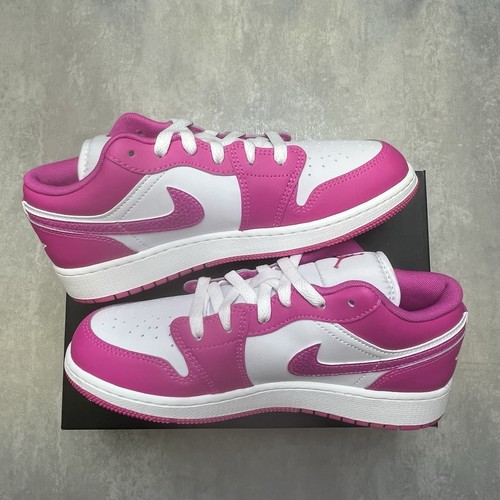 Nike Air Jordan 1 Low Fire Pink FV8486 600 UK5.5 Nuove e autentiche✅