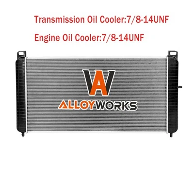 Radiator fit 2001 2002 Chevrolet Silverado GMC Sierra 2500 3500 HD 8.1L 89018317 - Image 1 of 4