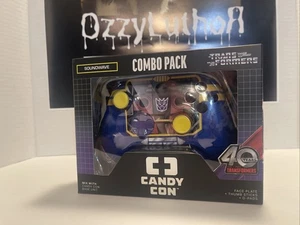 CANDY CON Transformers Soundwave Combo Pack Kit Controlador con Licencia Placa Frontal - Imagen 1 de 4