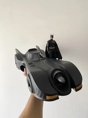 Batmobile Mcfarlane Toys Batman 1989 + Batman Keaton action figure NO BOX - Immagine 1 di 4