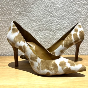 Lauren Ralph Lauren Heels Womens Sarina Toast Tiedye Leather Pump 6.5 B Stiletto - Picture 1 of 19