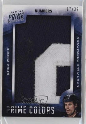 2013-14 Panini Prime Prime Colors Numbers /32 Shea Weber #PC-SW HOF - Image 1 of 2