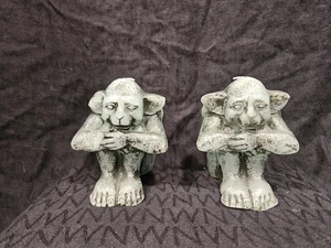 Einzigartiges 2er Set "ILLUMINATIONS" Wasserspeier Kerzen 4" Gothic. Halloween Deko.  - Bild 1 von 13