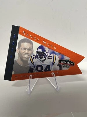 1998 Randy Moss Rookie Contenders Pennants Orange Minnesota Vikings Rookie HOF - Imagem 1 de 4