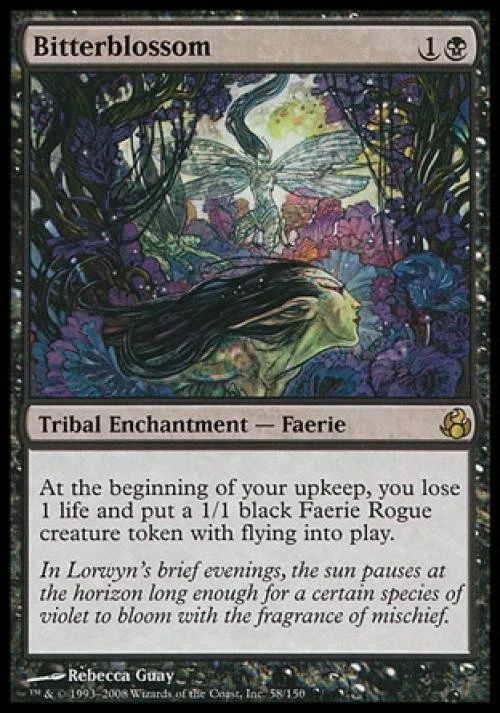 Bitterblossom -Foil Medium Play MTG Morningtide - Image 1 of 1
