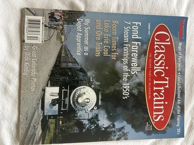 Classic Trains Magazine Summer 2000 Fond Farewells Steam 1950s Kalmbach Foto 1 de 2